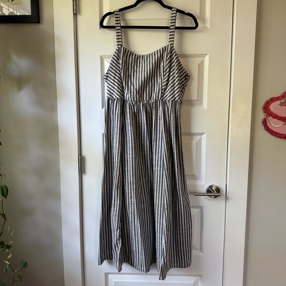 Striped Cotton Blend Shirt XL